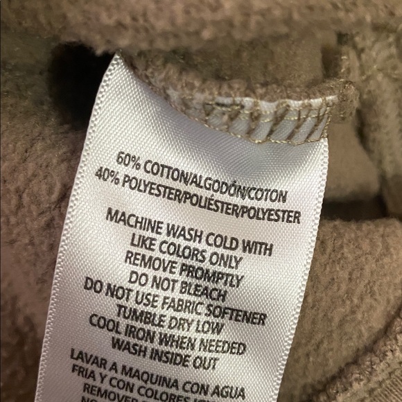 Calvin Klein Jeans tan logo graphic statement hoodie 🖤🖤M - Picture 11 of 11